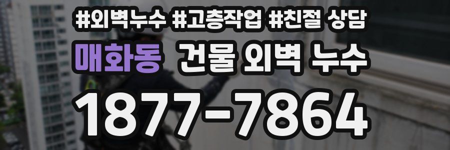 매화동 건물 외벽 누수