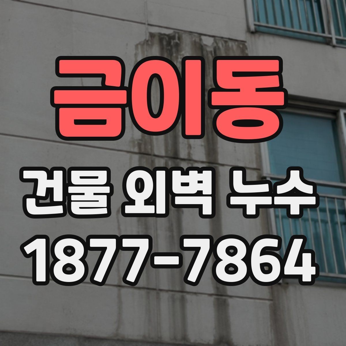 금이동 건물 외벽 누수 해결 후 확인해야 할 사항