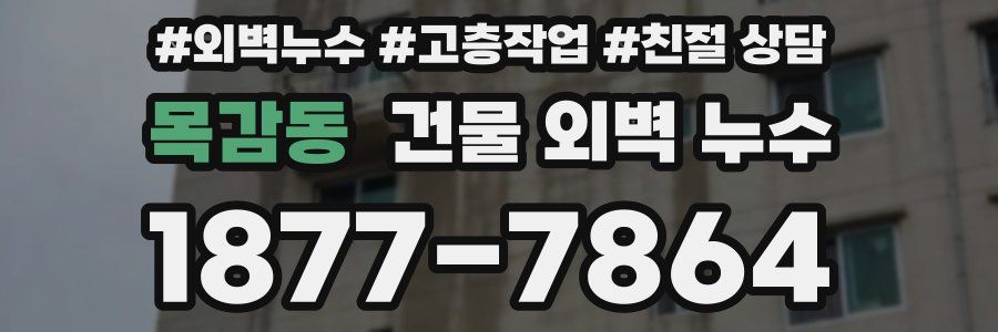 목감동 건물 외벽 누수