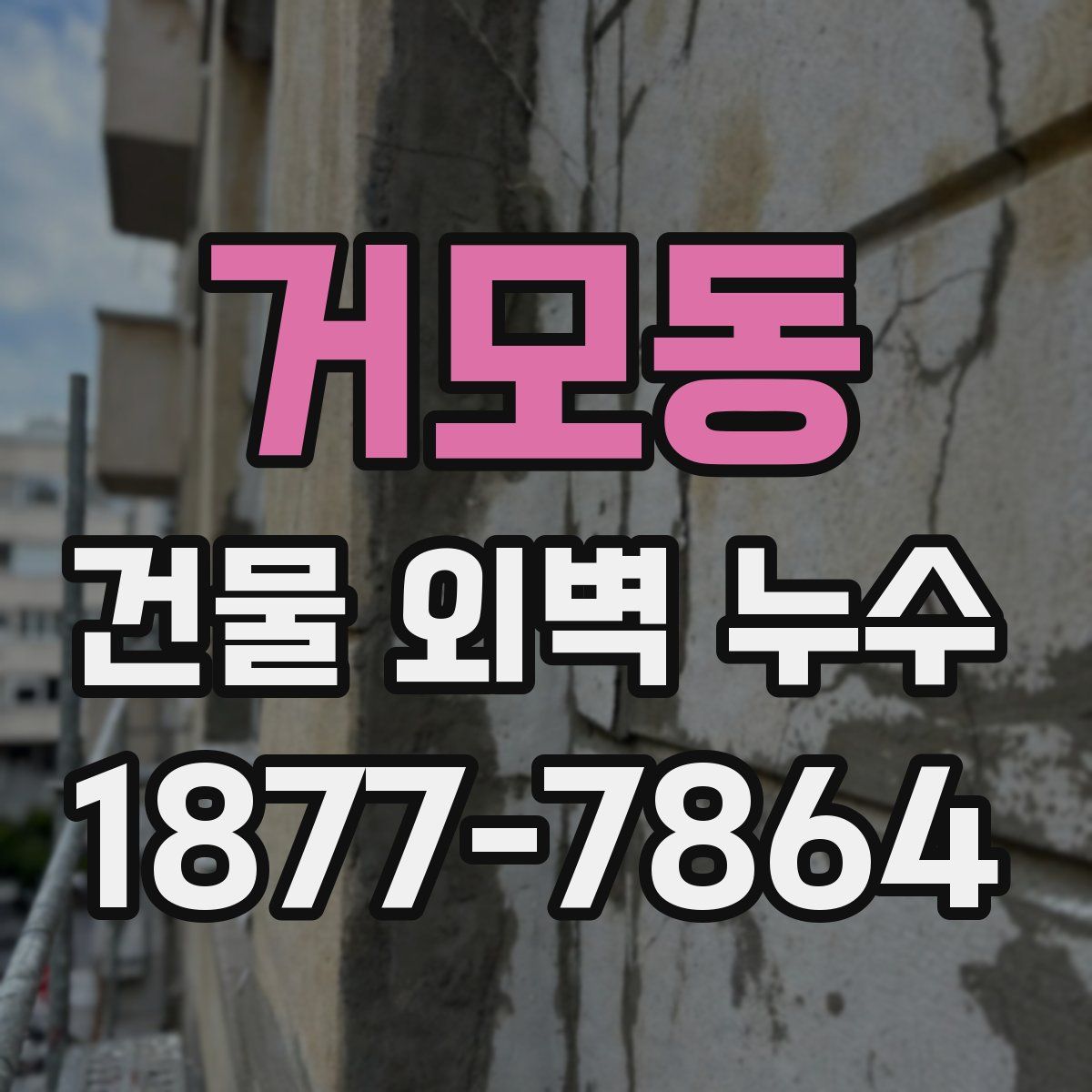 거모동 건물 외벽 누수