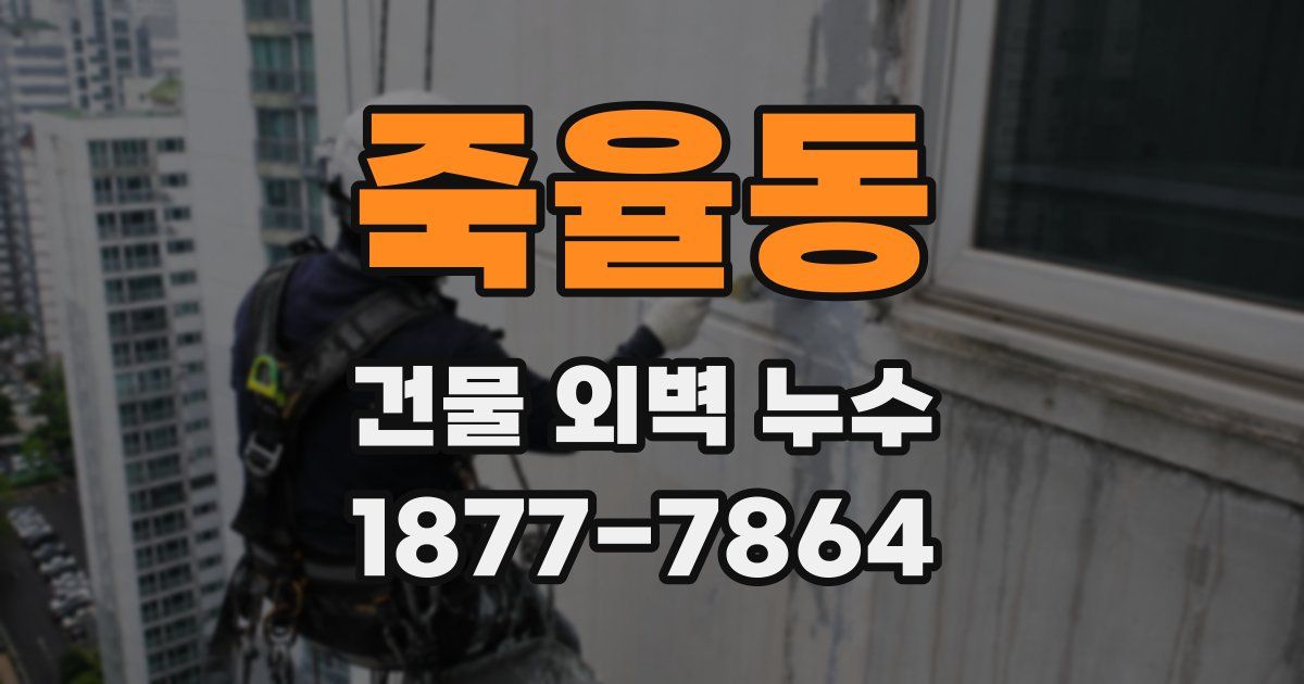 죽율동 건물 외벽 누수