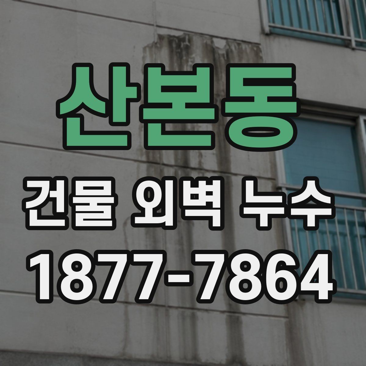 산본동 건물 외벽 누수 진단이 필요한 상황