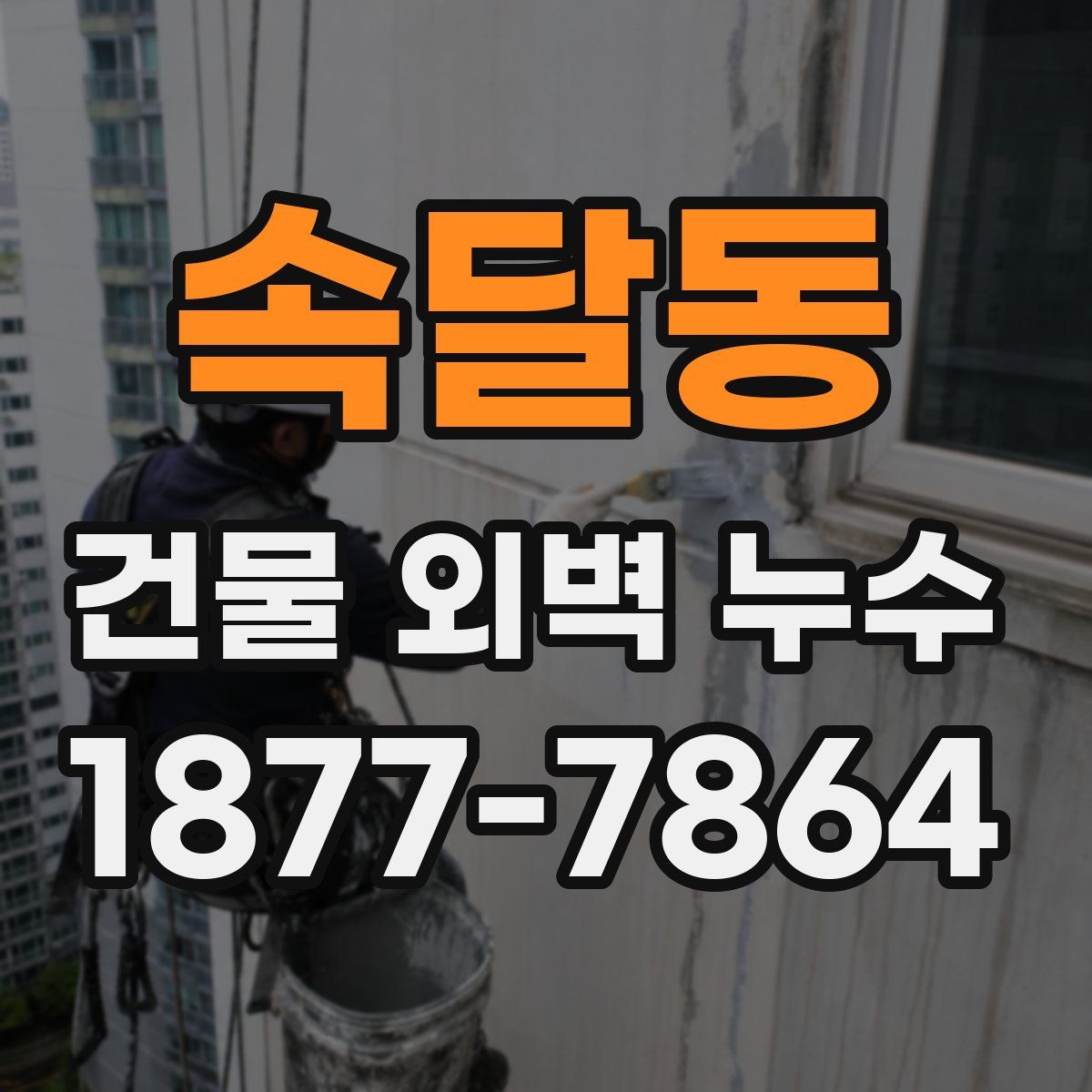 속달동 건물 외벽 누수