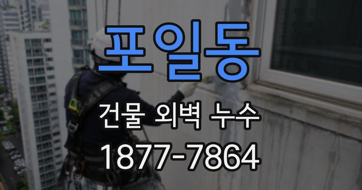 포일동 건물 외벽 누수