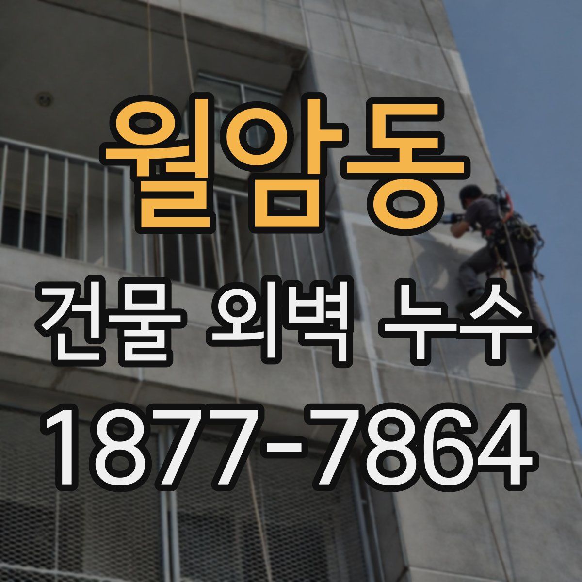 월암동 건물 외벽 누수