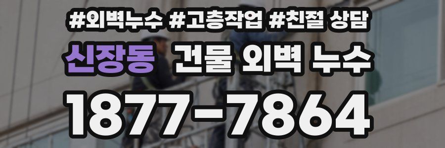 신장동 건물 외벽 누수