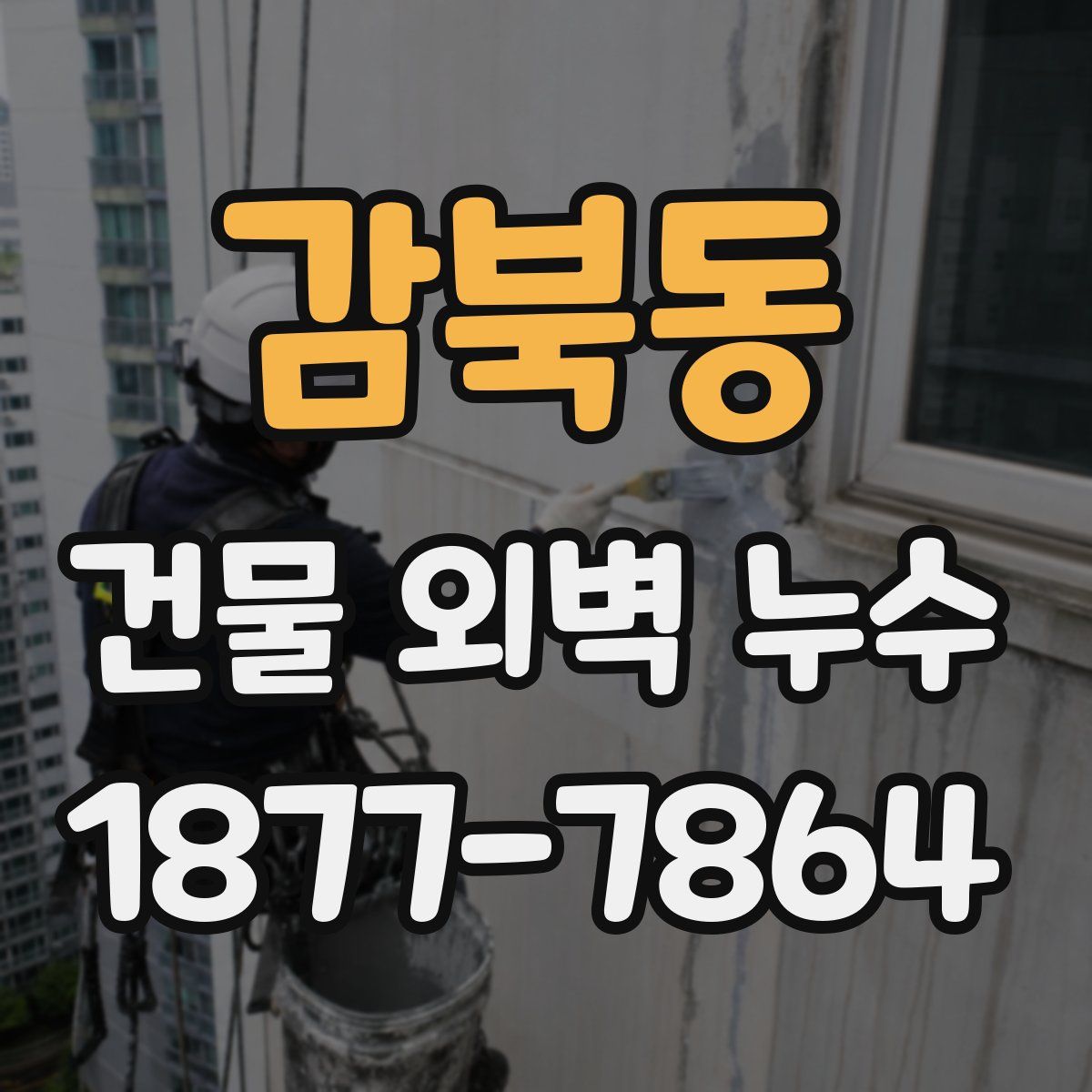 감북동 건물 외벽 누수