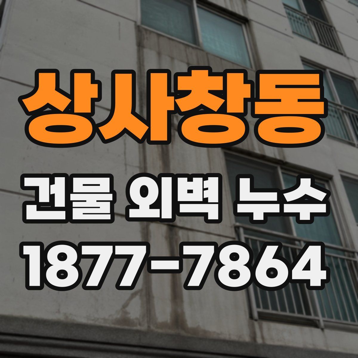 상사창동 건물 외벽 누수