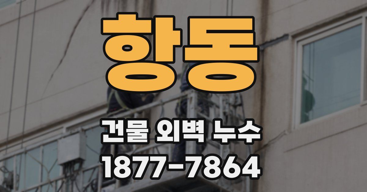 항동 건물 외벽 누수