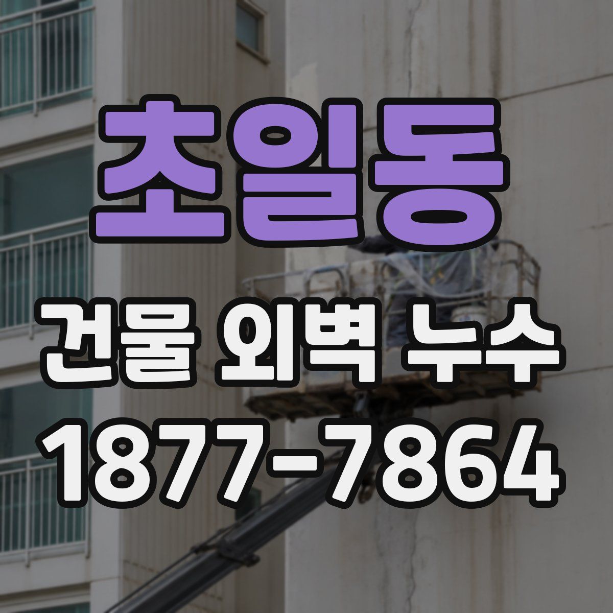 초일동 건물 외벽 누수