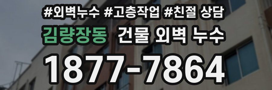 김량장동 건물 외벽 누수