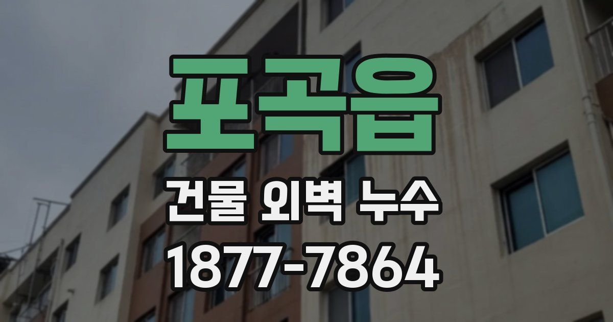 포곡읍 건물 외벽 누수