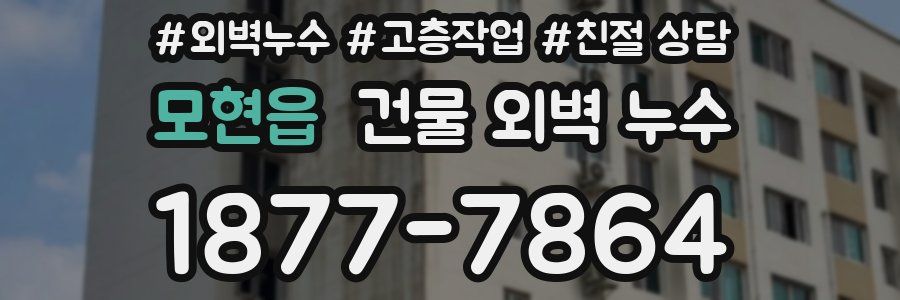 모현읍 건물 외벽 누수