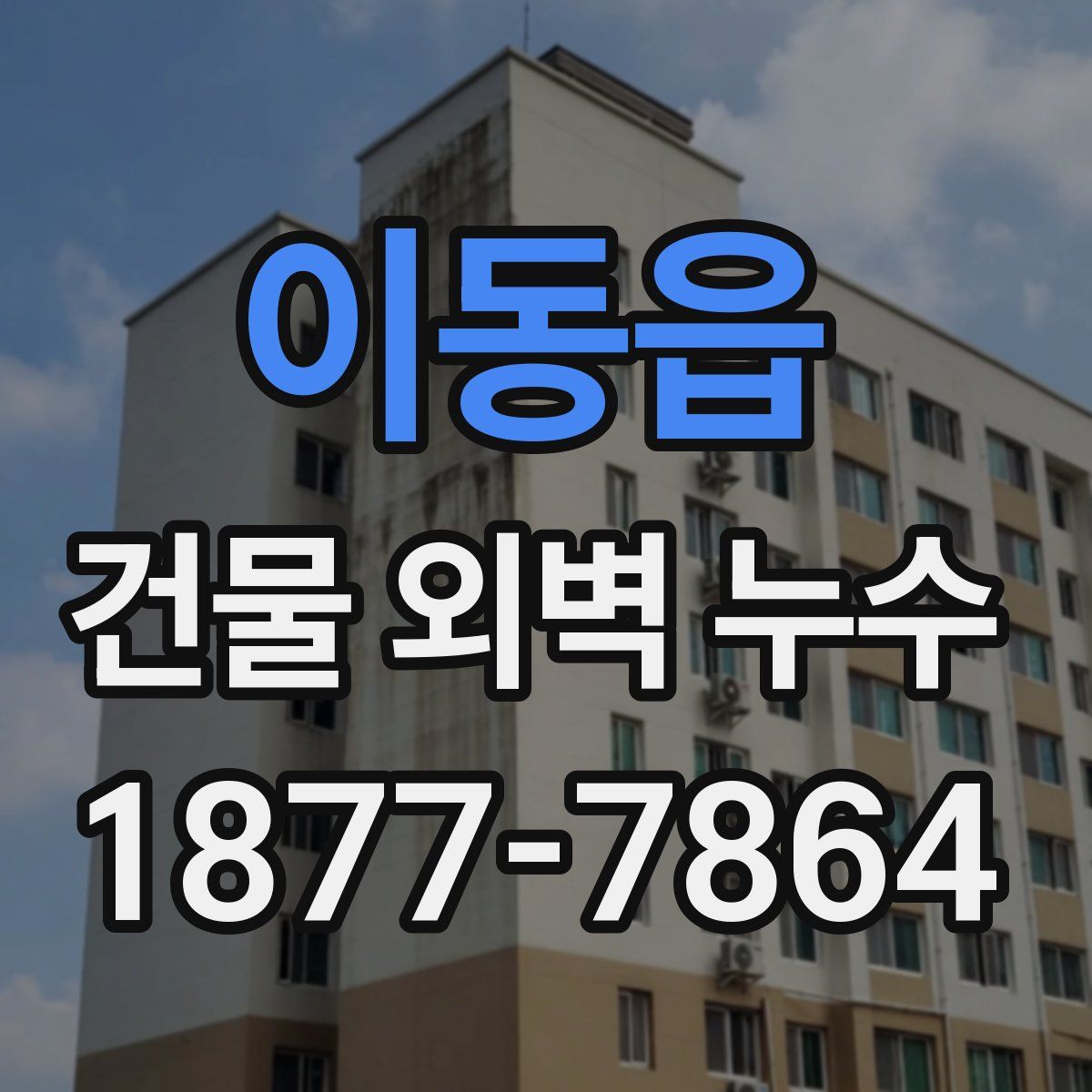 이동읍 건물 외벽 누수