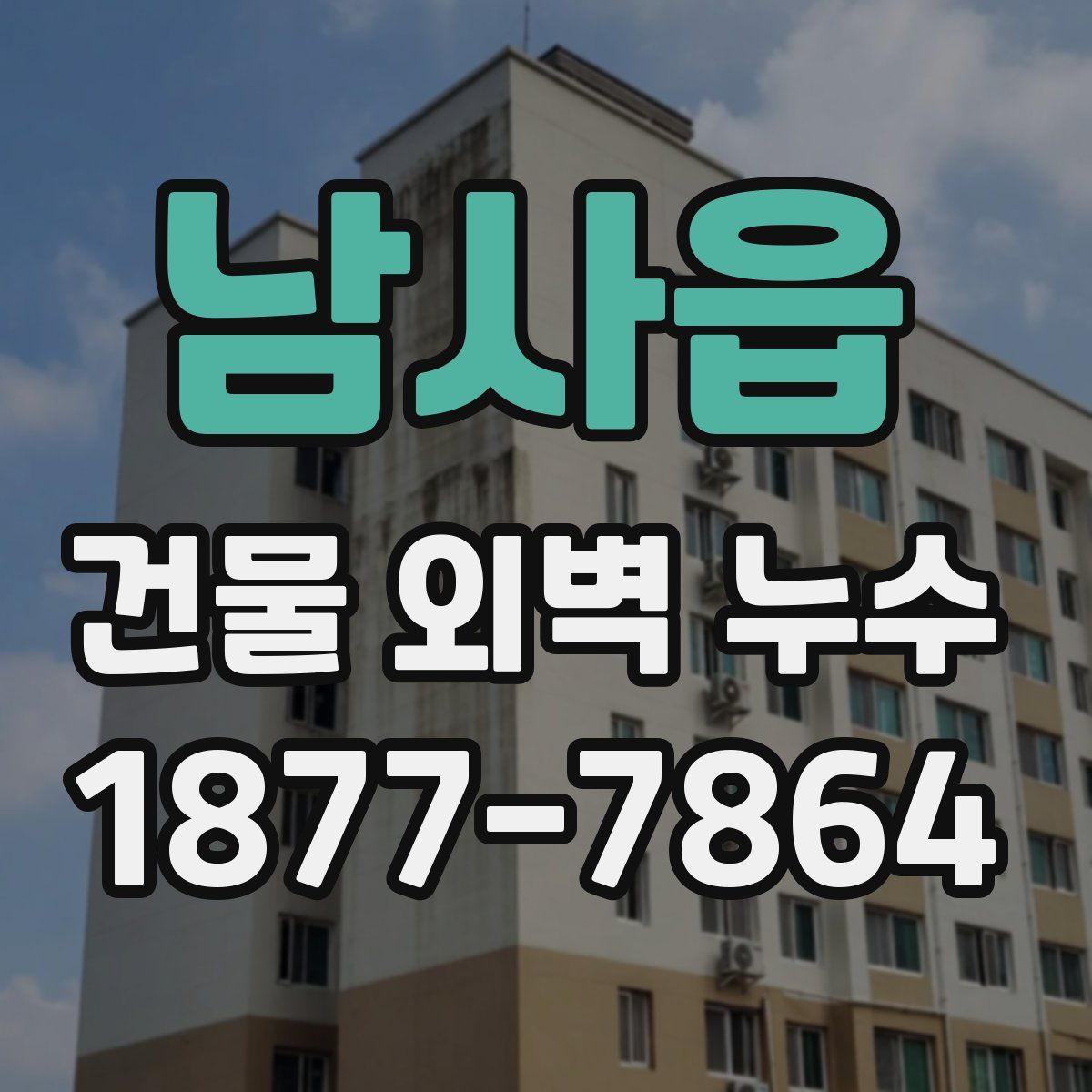 남사읍 건물 외벽 누수