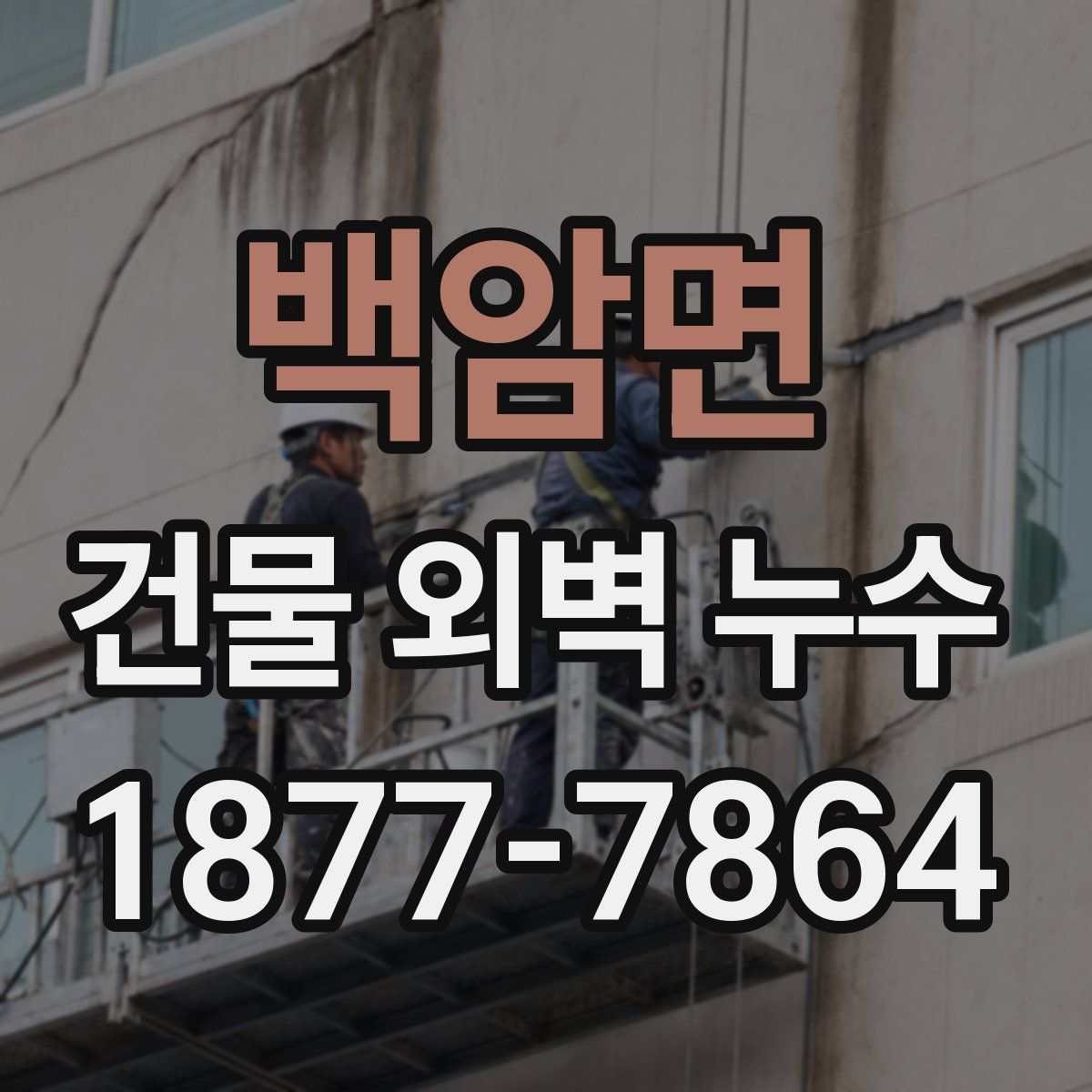 백암면 건물 외벽 누수
