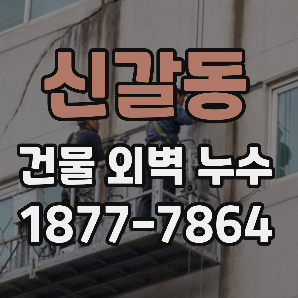 신갈동 건물 외벽 누수
