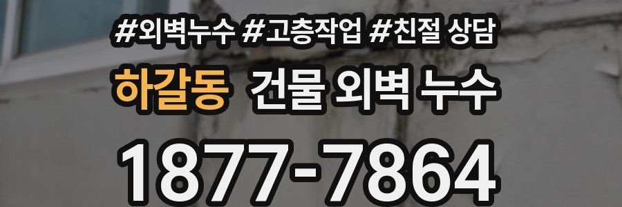 하갈동 건물 외벽 누수