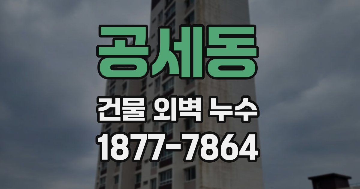 공세동 건물 외벽 누수