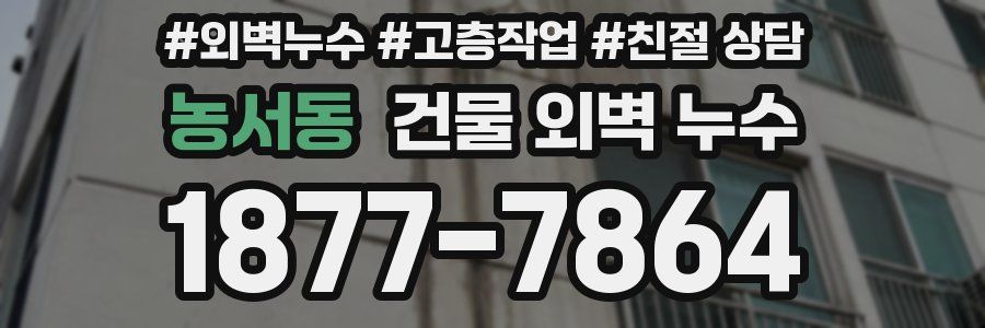 농서동 건물 외벽 누수