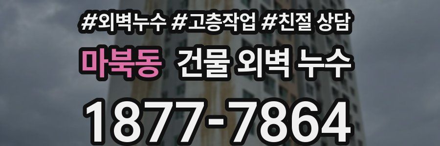 마북동 건물 외벽 누수