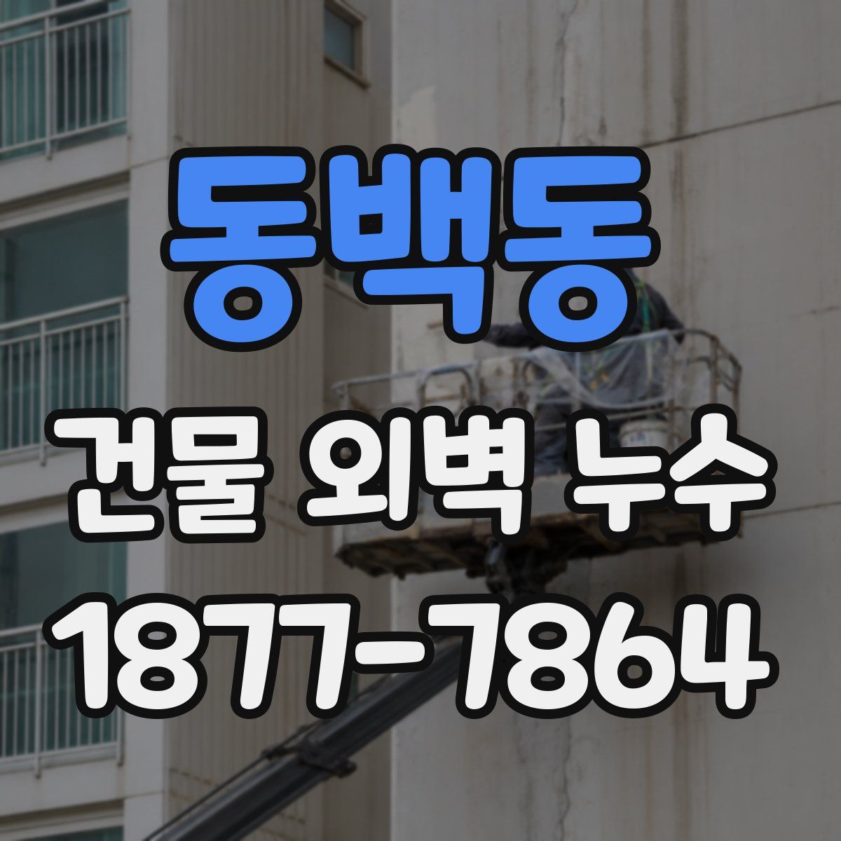 동백동 건물 외벽 누수