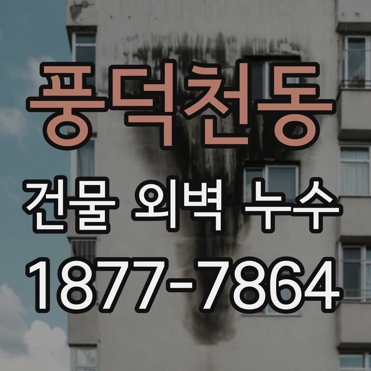 풍덕천동 건물 외벽 누수 발생 시 사진 기록이 중요한 이유
