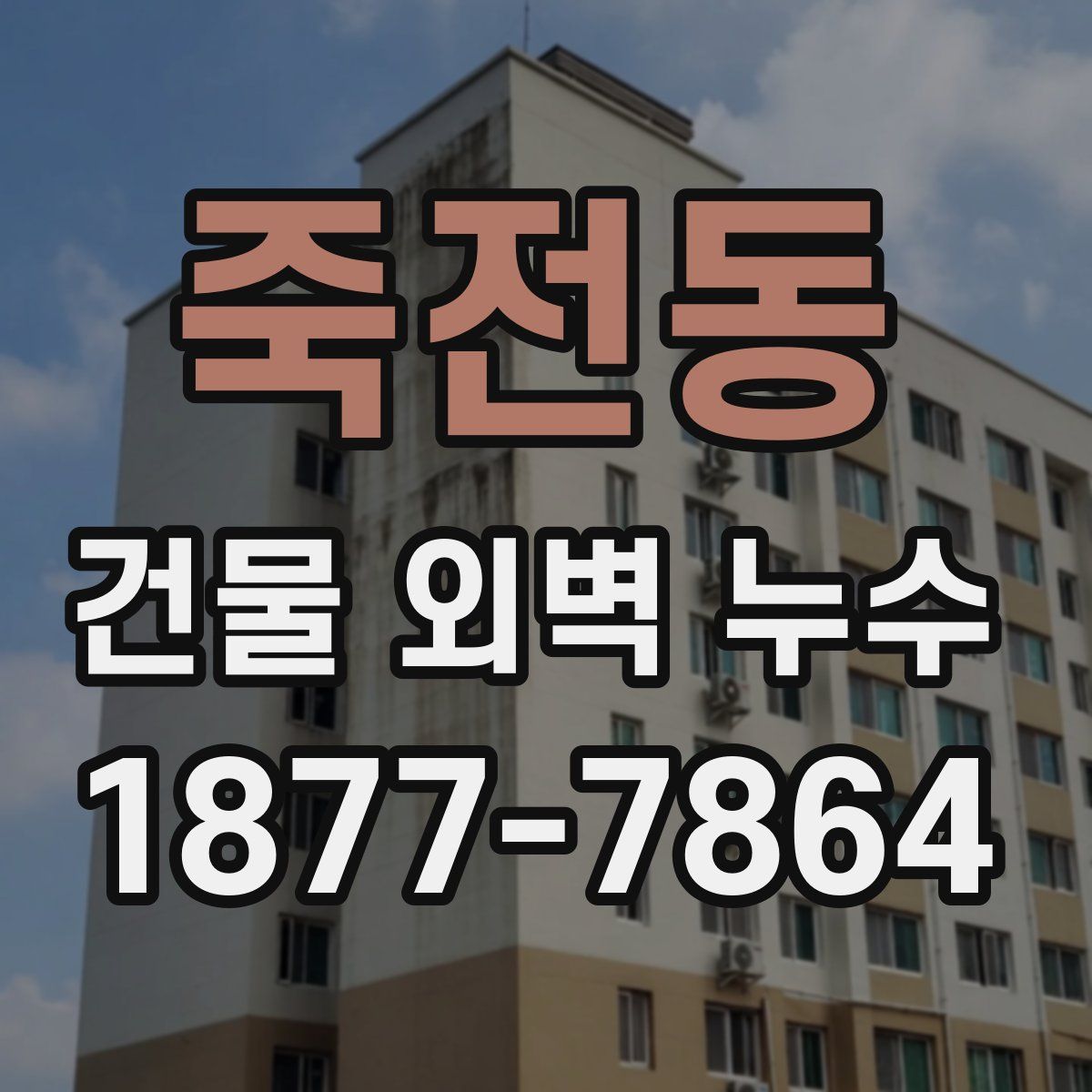 죽전동 건물 외벽 누수