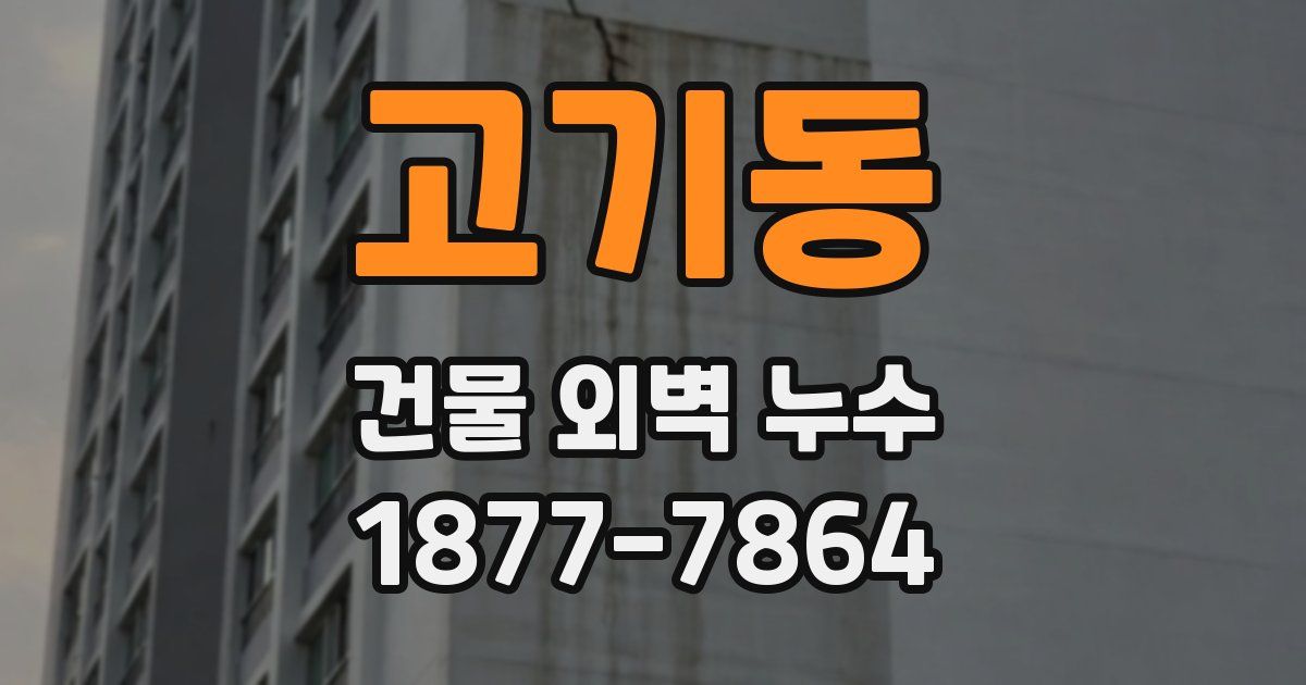 고기동 건물 외벽 누수