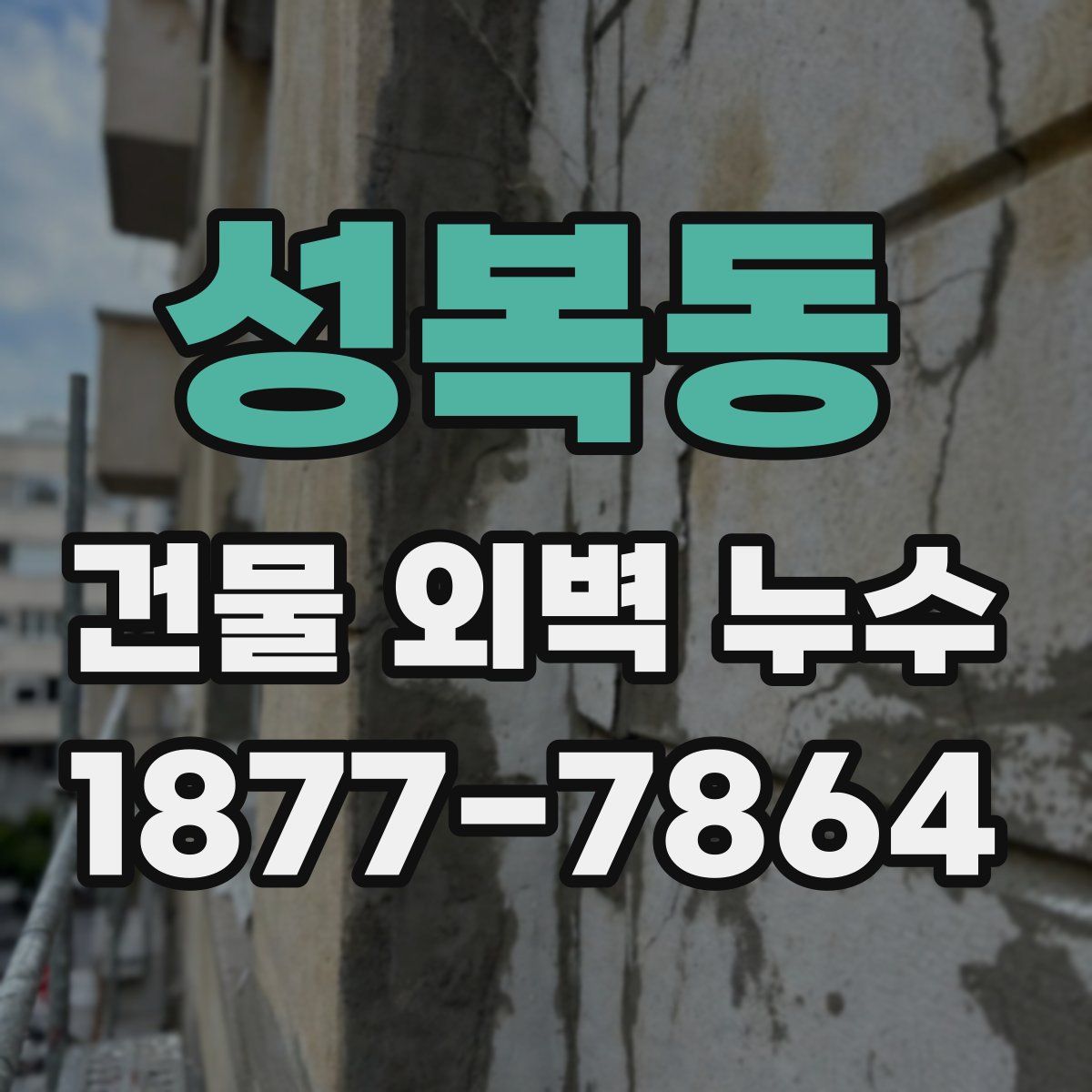 성복동 건물 외벽 누수