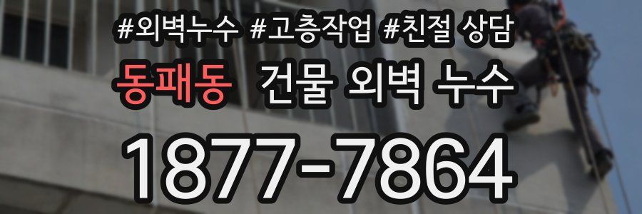 동패동 건물 외벽 누수