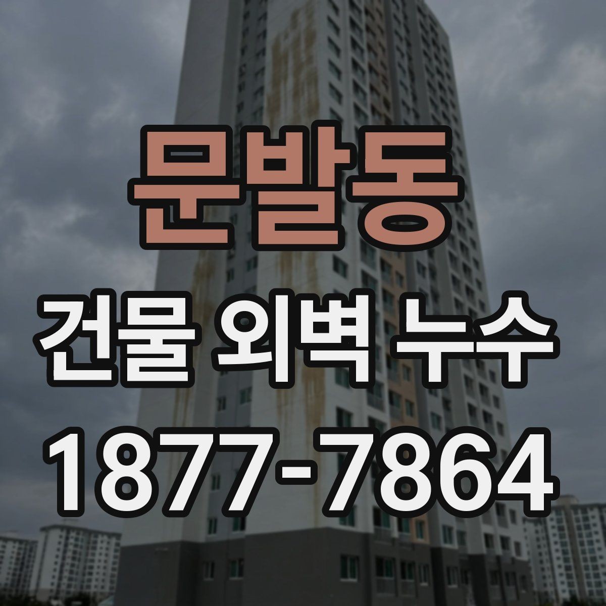 문발동 건물 외벽 누수 원인 진단과 보수 방향