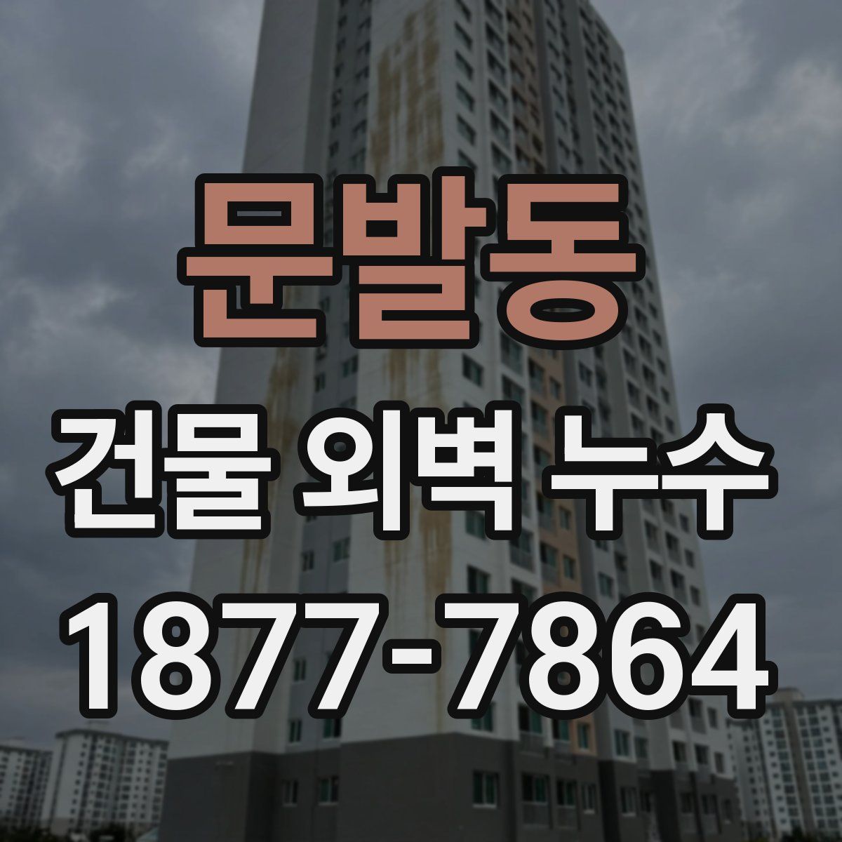 문발동 건물 외벽 누수