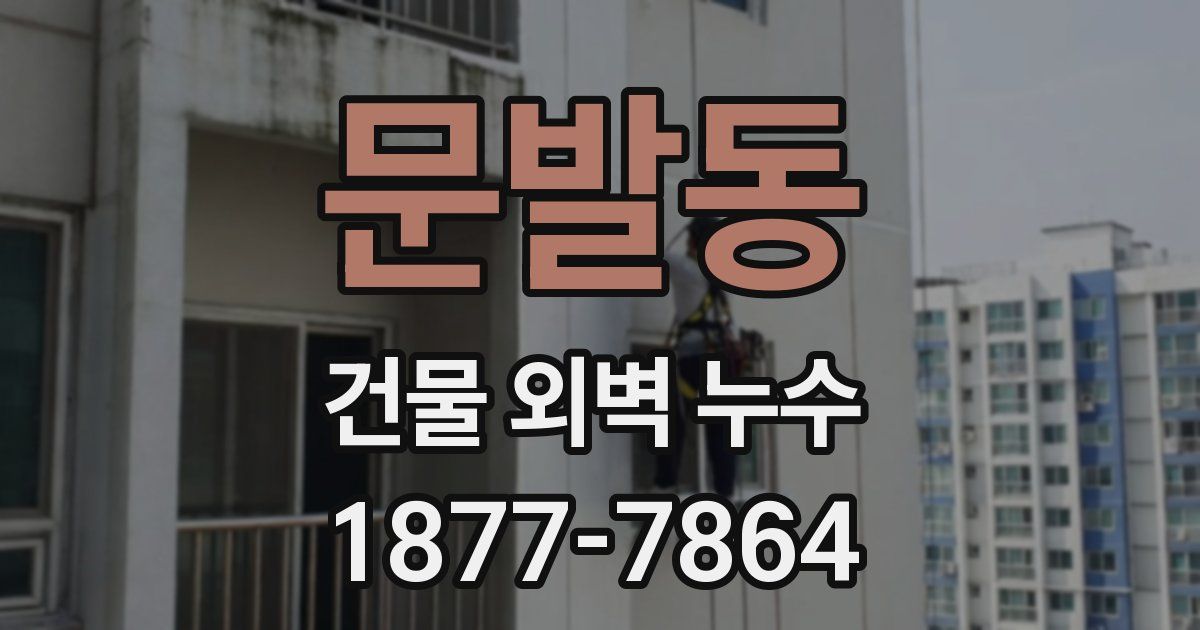 문발동 건물 외벽 누수