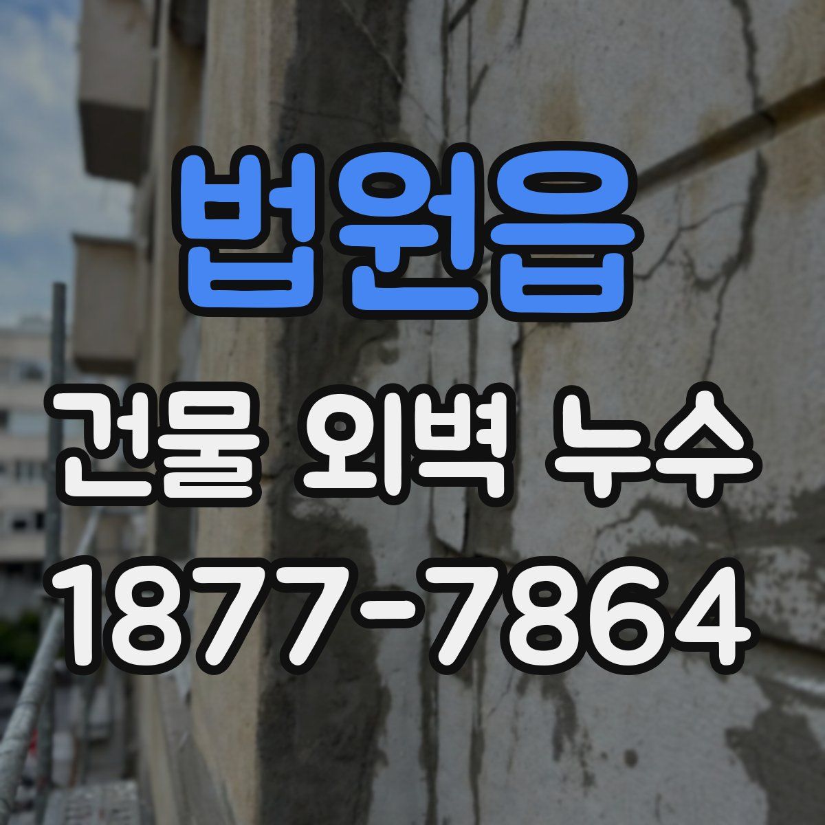 법원읍 건물 외벽 누수