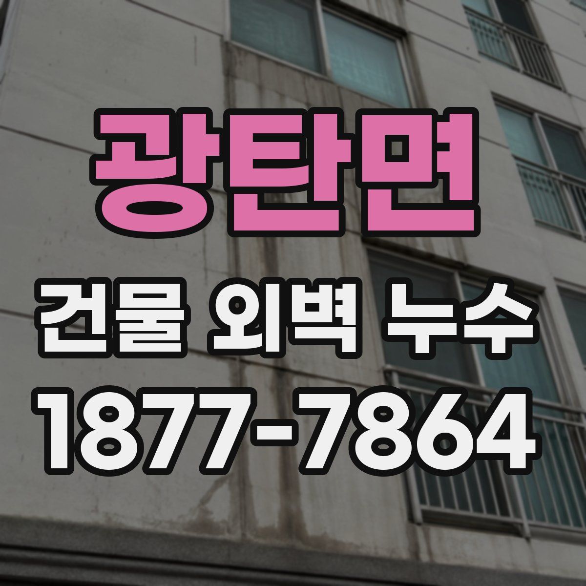 광탄면 건물 외벽 누수