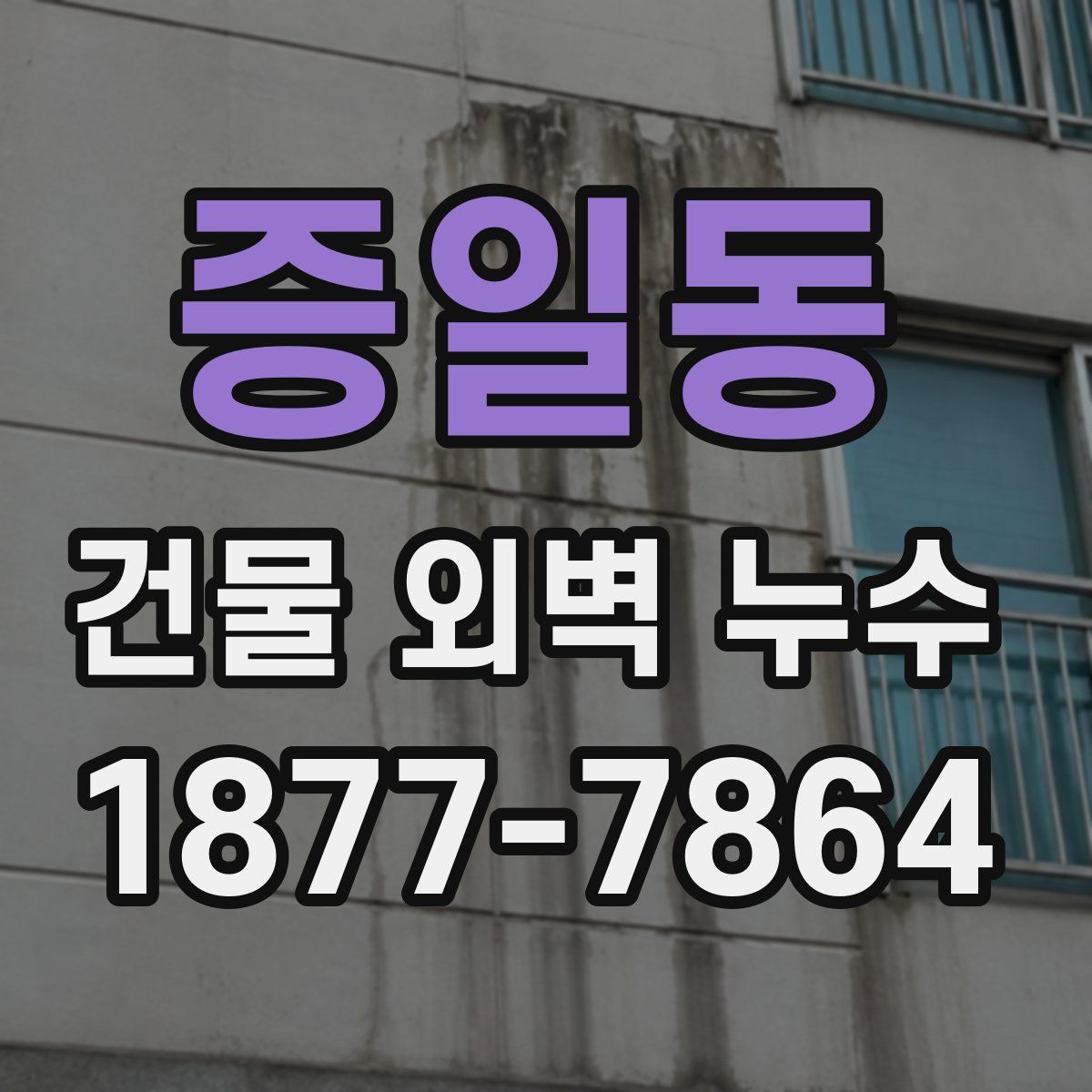 증일동 건물 외벽 누수