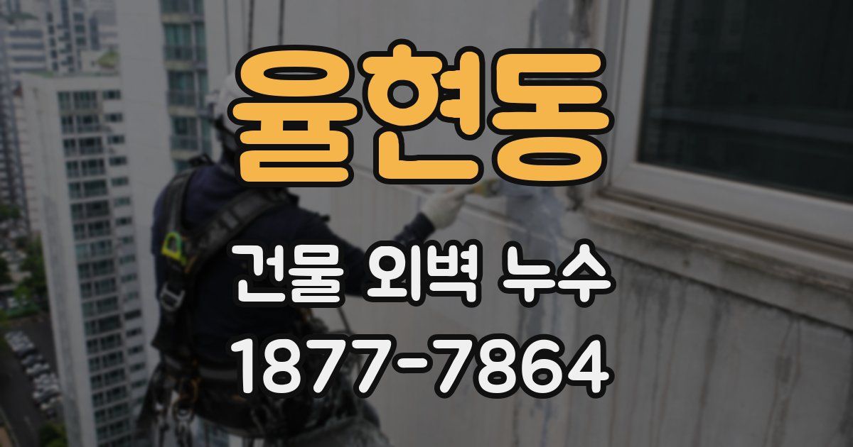 율현동 건물 외벽 누수