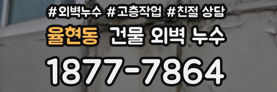율현동 건물 외벽 누수