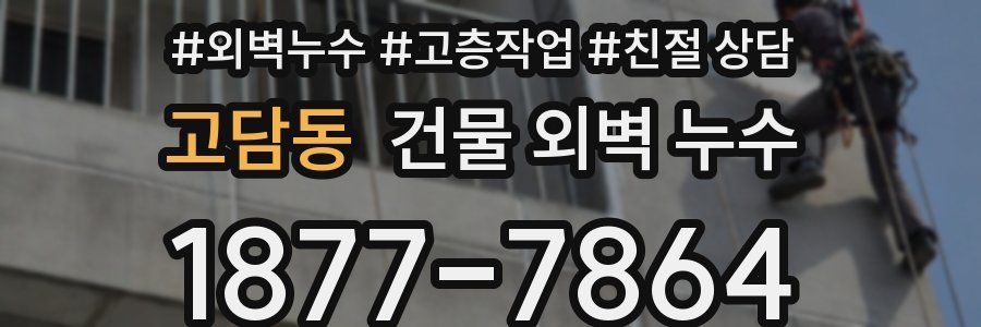 고담동 건물 외벽 누수