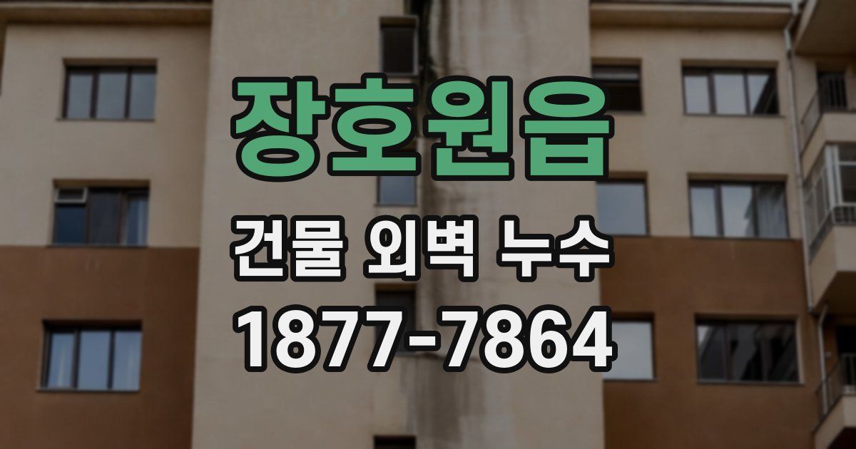 장호원읍 건물 외벽 누수