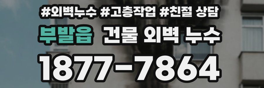 부발읍 건물 외벽 누수