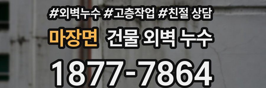마장면 건물 외벽 누수