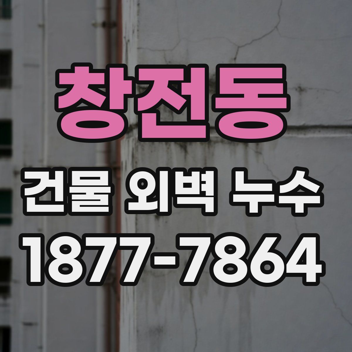 창전동 건물 외벽 누수
