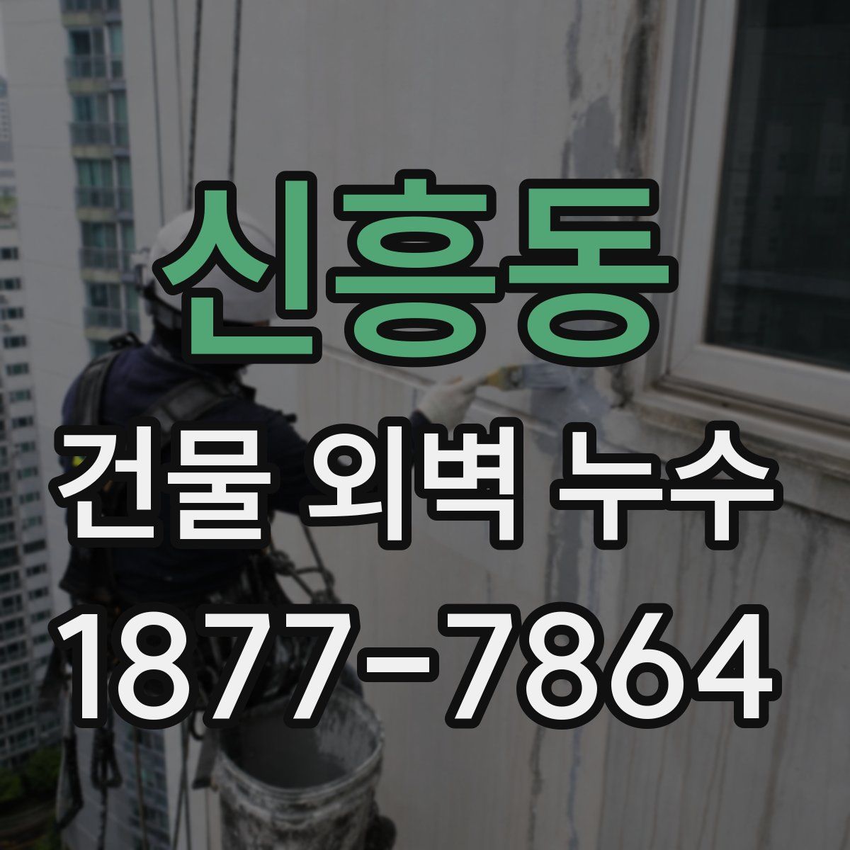신흥동 건물 외벽 누수