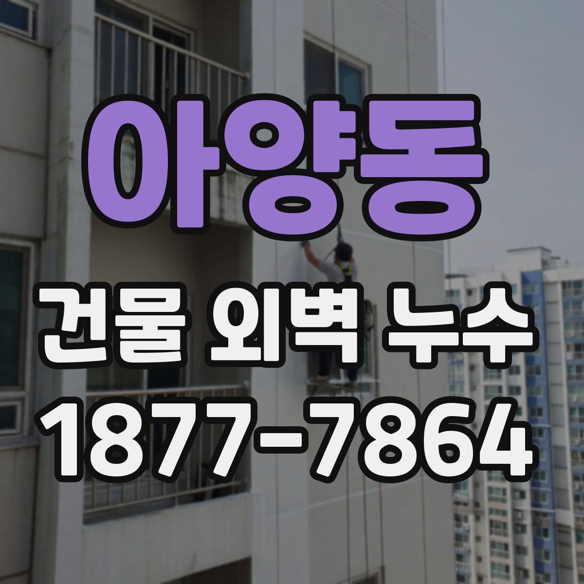 아양동 건물 외벽 누수