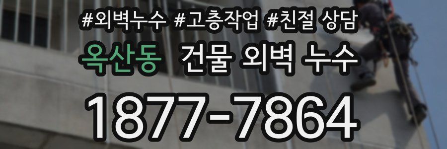 옥산동 건물 외벽 누수