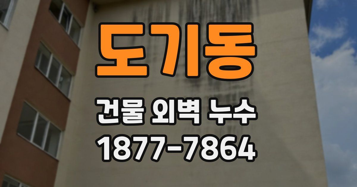 도기동 건물 외벽 누수