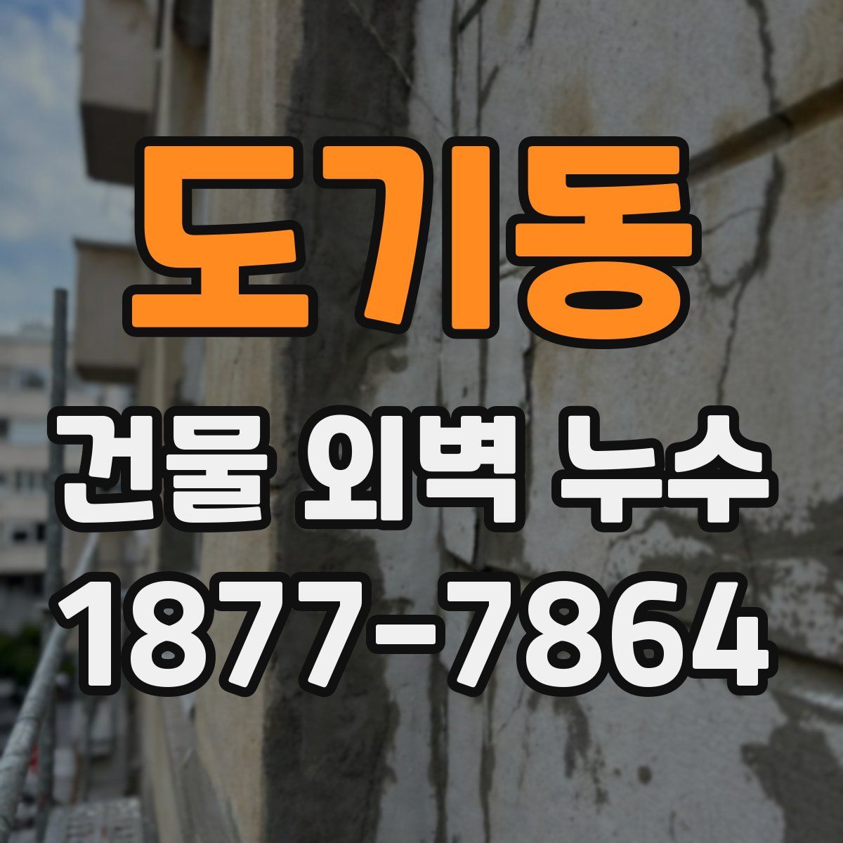 도기동 건물 외벽 누수