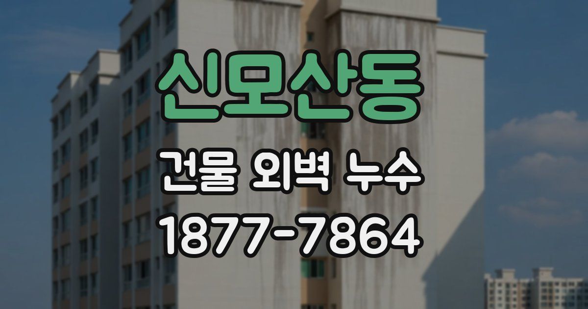 신모산동 건물 외벽 누수